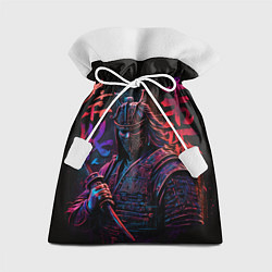 Мешок для подарков Самурай неон, цвет: 3D-принт