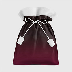 Мешок для подарков Темно-малиновый градиент, цвет: 3D-принт