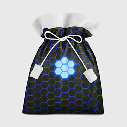 Мешок для подарков Сталь железные соты абстрактные, цвет: 3D-принт