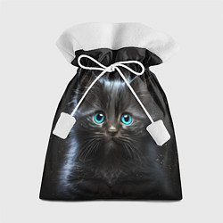 Мешок для подарков Голубоглазый котенок, цвет: 3D-принт