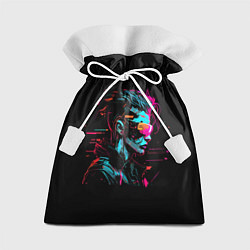 Мешок для подарков Cyber girl, цвет: 3D-принт