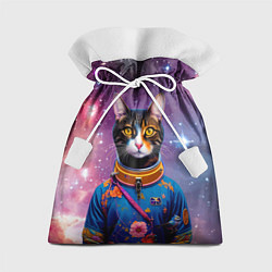Мешок для подарков Кот бравый космонавт, цвет: 3D-принт