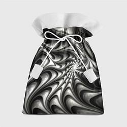 Мешок для подарков Abstract fractal grey, цвет: 3D-принт