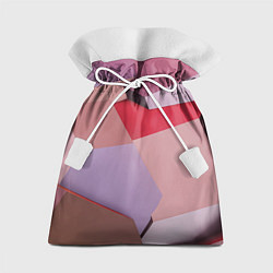 Мешок для подарков Розовое абстрактное множество кубов, цвет: 3D-принт