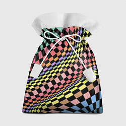 Мешок для подарков Colorful avant-garde chess pattern - fashion, цвет: 3D-принт