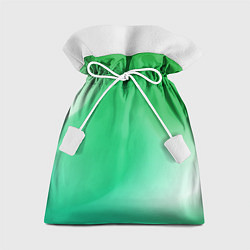 Мешок для подарков Градиент зеленый, цвет: 3D-принт