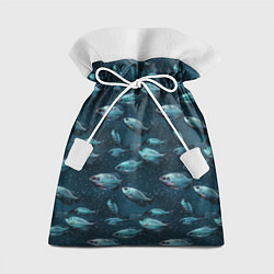 Мешок для подарков Текстура из рыбок, цвет: 3D-принт