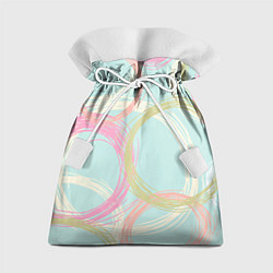 Мешок для подарков Текстура из светлых колец, цвет: 3D-принт