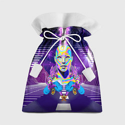 Мешок для подарков Goddess with two Beerus - vaporwave, цвет: 3D-принт
