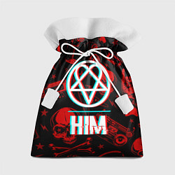 Мешок для подарков HIM rock glitch, цвет: 3D-принт