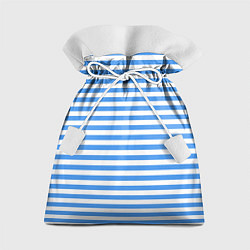 Мешок для подарков Тельняшка васильковая ВДВ, цвет: 3D-принт