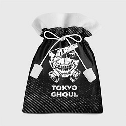 Мешок для подарков Tokyo Ghoul с потертостями на темном фоне, цвет: 3D-принт