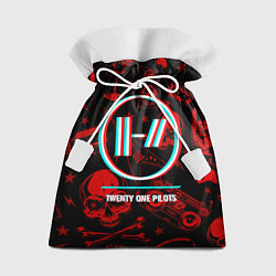 Мешок для подарков Twenty One Pilots rock glitch, цвет: 3D-принт
