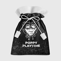 Мешок для подарков Poppy Playtime с потертостями на темном фоне, цвет: 3D-принт