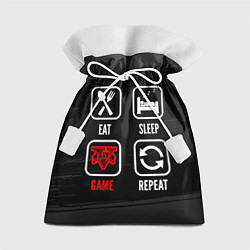 Мешок для подарков Eat, sleep, GTA, repeat, цвет: 3D-принт