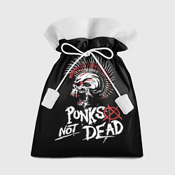 Мешок для подарков Punks not dead - анархия, цвет: 3D-принт