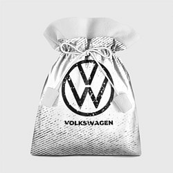 Мешок для подарков Volkswagen с потертостями на светлом фоне, цвет: 3D-принт