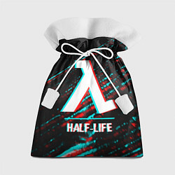 Мешок для подарков Half-Life в стиле glitch и баги графики на темном, цвет: 3D-принт