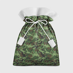 Мешок для подарков Камуфляж зелёный, цвет: 3D-принт