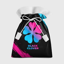 Мешок для подарков Black Clover - neon gradient, цвет: 3D-принт