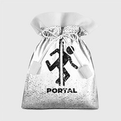 Мешок для подарков Portal с потертостями на светлом фоне, цвет: 3D-принт