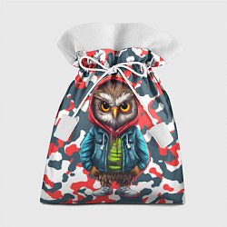 Мешок для подарков Совенок в капюшоне, цвет: 3D-принт