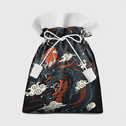 Мешок для подарков Дракон в японском стиле, цвет: 3D-принт