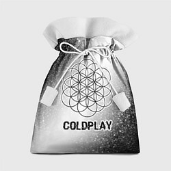 Мешок для подарков Coldplay glitch на светлом фоне, цвет: 3D-принт