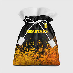 Мешок для подарков Beastars - gold gradient: символ сверху, цвет: 3D-принт