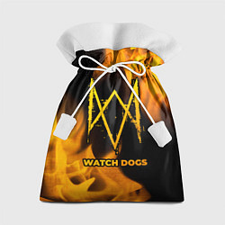 Мешок для подарков Watch Dogs - gold gradient, цвет: 3D-принт