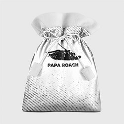 Подарочный мешок Papa Roach с потертостями на светлом фоне