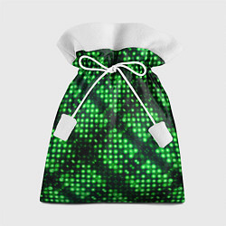 Мешок для подарков Яркие зеленые точки, цвет: 3D-принт