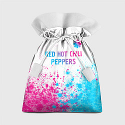 Мешок для подарков Red Hot Chili Peppers neon gradient style: символ, цвет: 3D-принт