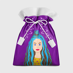 Мешок для подарков Девочка Мальвинка, цвет: 3D-принт