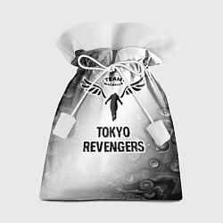 Мешок для подарков Tokyo Revengers glitch на светлом фоне, цвет: 3D-принт