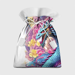 Мешок для подарков Свирепый дракон - татуировка - ирезуми - Япония, цвет: 3D-принт