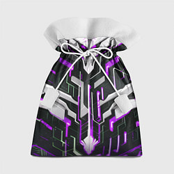Мешок для подарков Кибер Броня Фиолетовая, цвет: 3D-принт