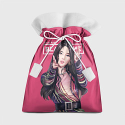 Мешок для подарков Blackpink Jisoo art, цвет: 3D-принт