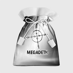 Мешок для подарков Megadeth glitch на светлом фоне, цвет: 3D-принт