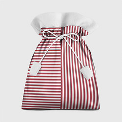 Мешок для подарков Красный полосатый фон, цвет: 3D-принт