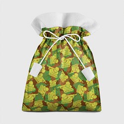 Мешок для подарков Танчики - камуфляж, цвет: 3D-принт