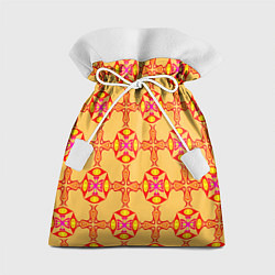 Мешок для подарков Желто-оранжевый мотив, цвет: 3D-принт