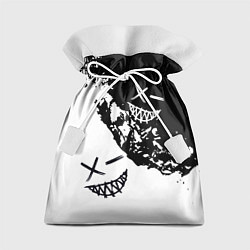 Мешок для подарков Smile - black and white, цвет: 3D-принт