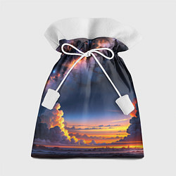 Мешок для подарков Млечный путь и облака на закате, цвет: 3D-принт