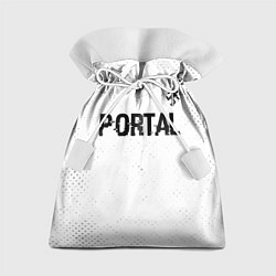 Мешок для подарков Portal glitch на светлом фоне: символ сверху, цвет: 3D-принт