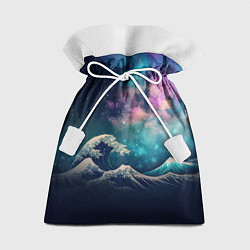 Мешок для подарков Космическая Большая волна в Канагаве, цвет: 3D-принт