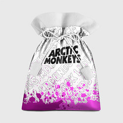 Мешок для подарков Arctic Monkeys rock legends: символ сверху, цвет: 3D-принт