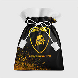 Мешок для подарков Lamborghini - gold gradient, цвет: 3D-принт