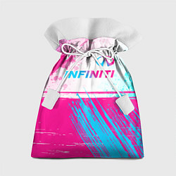 Подарочный мешок Infiniti neon gradient style: символ сверху