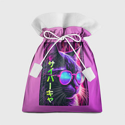 Мешок для подарков Кибер-кот, цвет: 3D-принт
